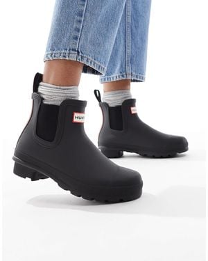 HUNTER – original – kurze gummistiefel - Blau