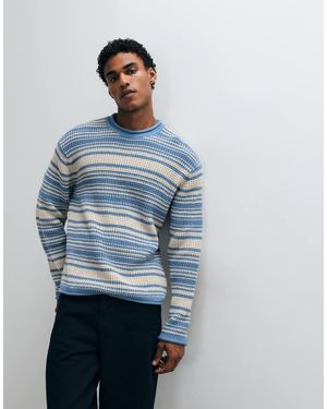 Abercrombie & Fitch Knitted Mock Neck Jumper - Blue