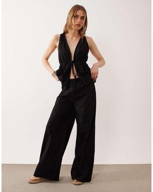 esmé studios Pantaloni Da Mare Neri - Nero
