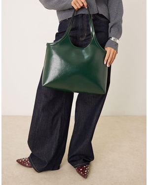 ASOS Scoop Arm Tote Bag - Green