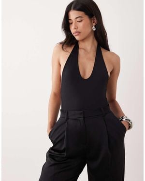 ASOS Scoop Polyamide Bodysuit - Black