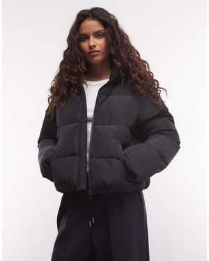 French Connection Chaqueta Acolchada Con Capucha En - Negro
