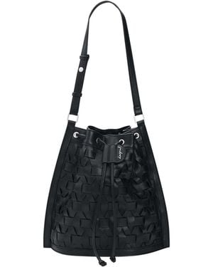 Desigual Rucksack mit flechtoptik - Schwarz