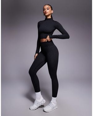 BO+TEE Bo+tee Thermal Seamless High Waisted leggings - Blue