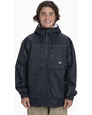 Quiksilver Full Rig Waterproof Hooded Jacket - Blue
