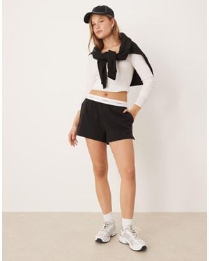 Calvin Klein Jersey Shorts With Waistband - Natural