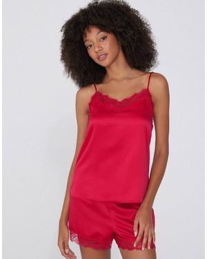 Tezenis Camisole With Narrow Shoulder Straps - Red