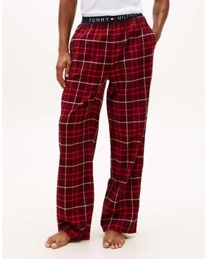 Tommy Hilfiger Flannel Pyjama Bottoms - Red