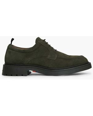 Tommy Hilfiger Suede Lace-Up Derby Shoes - Green