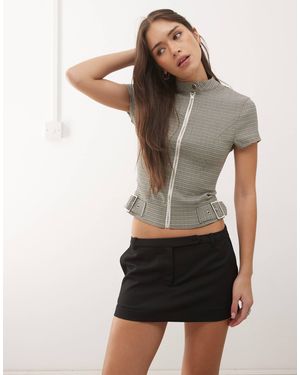 Monki Tailored Mini Skirt - Black