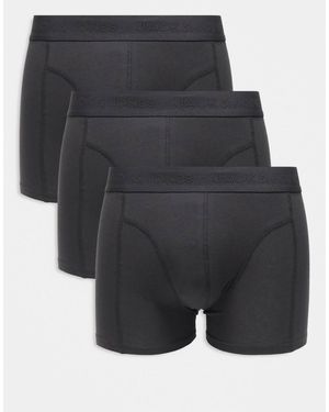 Jack & Jones 3 Pack Trunks - Grey