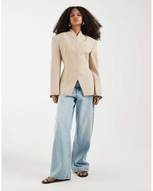 ASOS High Wrap Blazer - Blue