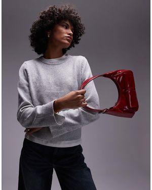 SELECTED Femme Crew Knitted Jumper - Grey