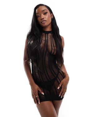 Ann Summers Alyssa Cutout Detail Dress - Black