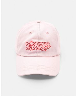 Pull&Bear Cappellino Con Stampa "Mindful Group" - Rosa