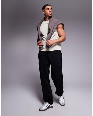 ASOS – premium – schwere jogginghose - Grau