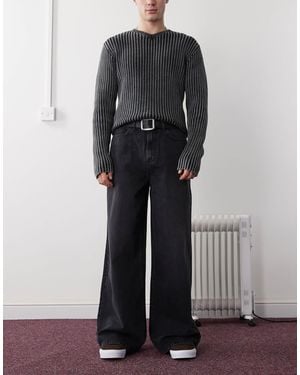 Collusion X003 Wide Leg Jeans - Black