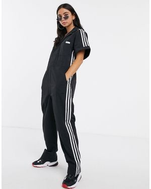 adidas Originals X Fiorucci Three Stripe Boiler Suit - Black