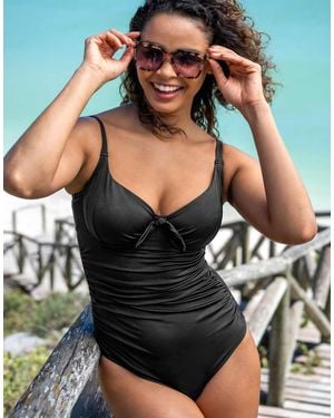 Pour Moi St Kitts Underwired Non-Padded Swimsuit - Black
