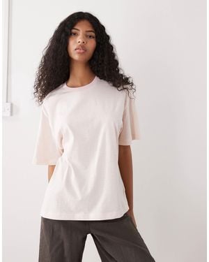Monki Oversized T-shirt - Natural