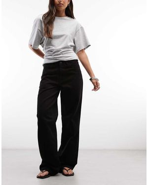 Carhartt Vaqueros Lavine De Pernera Recta En Lavado - Negro