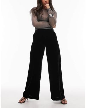 & Other Stories Wide Leg Velvet Pants - Blue