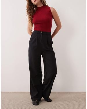 Miss Selfridge Tailored Wide Leg Trouser - Black