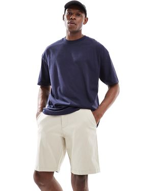 ASOS Short chino ajusté longueur classique - taupe - Blanc