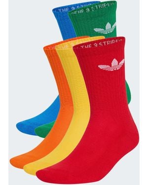 adidas Originals Chaussettes montantes trefoil, lot - Rouge