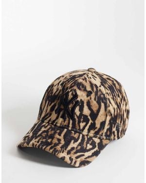 KTZ Ny Yankees 9Forty Leopard Print Cap - Brown