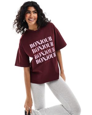 The Frolic – exklusives oversize-t-shirt - Rot