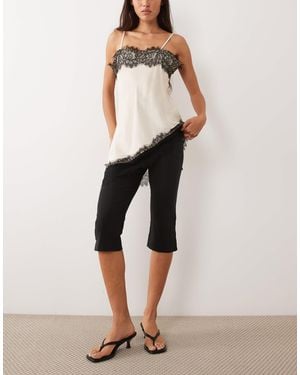New Look Legging capri en bengaline - Neutre