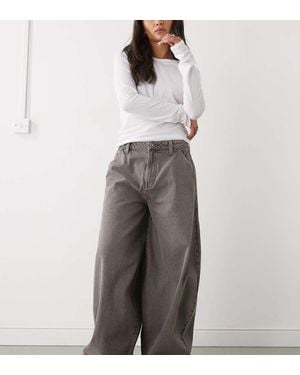 Collusion X006 Xl Balloon Low Rise Jeans - Grey