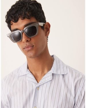 ASOS Premium Chunky Square Sunglasses - Brown