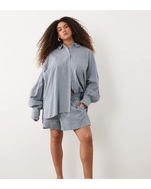 ASOS Asos Design Curve Pull On Shorts - Blue