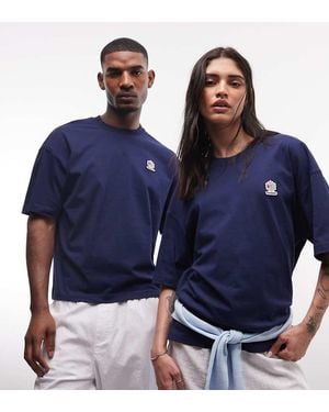 Reebok T-Shirt Met Logopatch - Blauw