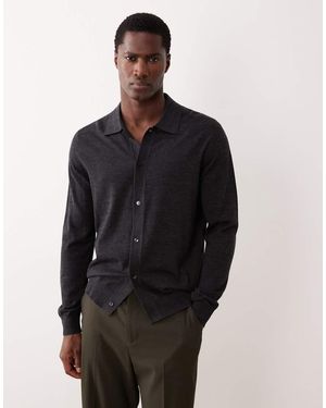 Mango Wool Polo Shirt - Blue