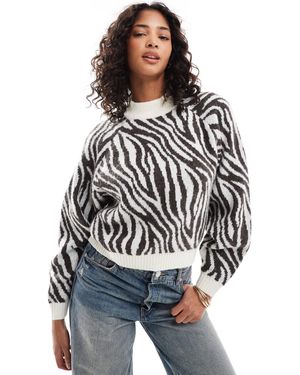 Threadbare High Neck Knitted Sweater - Multicolour