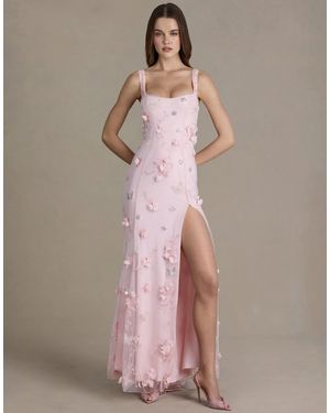 Oh Polly Premium Embellished Corset Gown - Pink