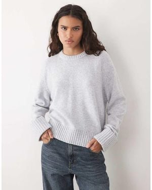 Abercrombie & Fitch Knitted Crew Neck Jumper - Grey