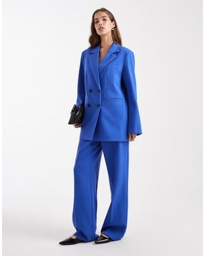 Y.A.S Tailored Wide Leg Trouser Co-ord - Blue