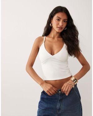 Cotton On Active Ultra Soft Tri Crossback Cami - White