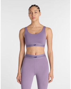 New Balance Sujetador Violeta Caramelo Ac Train - Morado