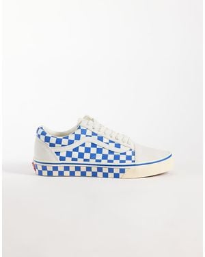 Vans Zapatillas Old Skool De Cuadros En Azul Y Blanco