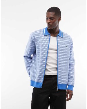 Alma de Ace Chaqueta Con Solapas De Punto Nita De - Azul