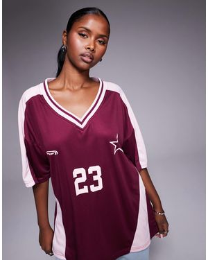 Kaiia – oversize-fußballtrikot - Lila