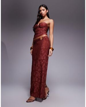 South Beach Burnout Maxi Beach Skirt - Purple