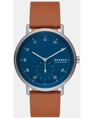 Skagen Kuppel Two-Hand Sub-Second, Stainless Steel Watch - Blue