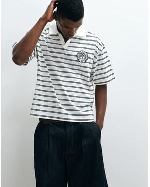 ASOS Oversized Striped Polo - Multicolour