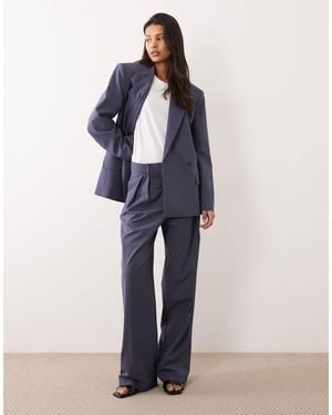 Mango Uma Tailored Barrel Trouser Co-ord - Blue